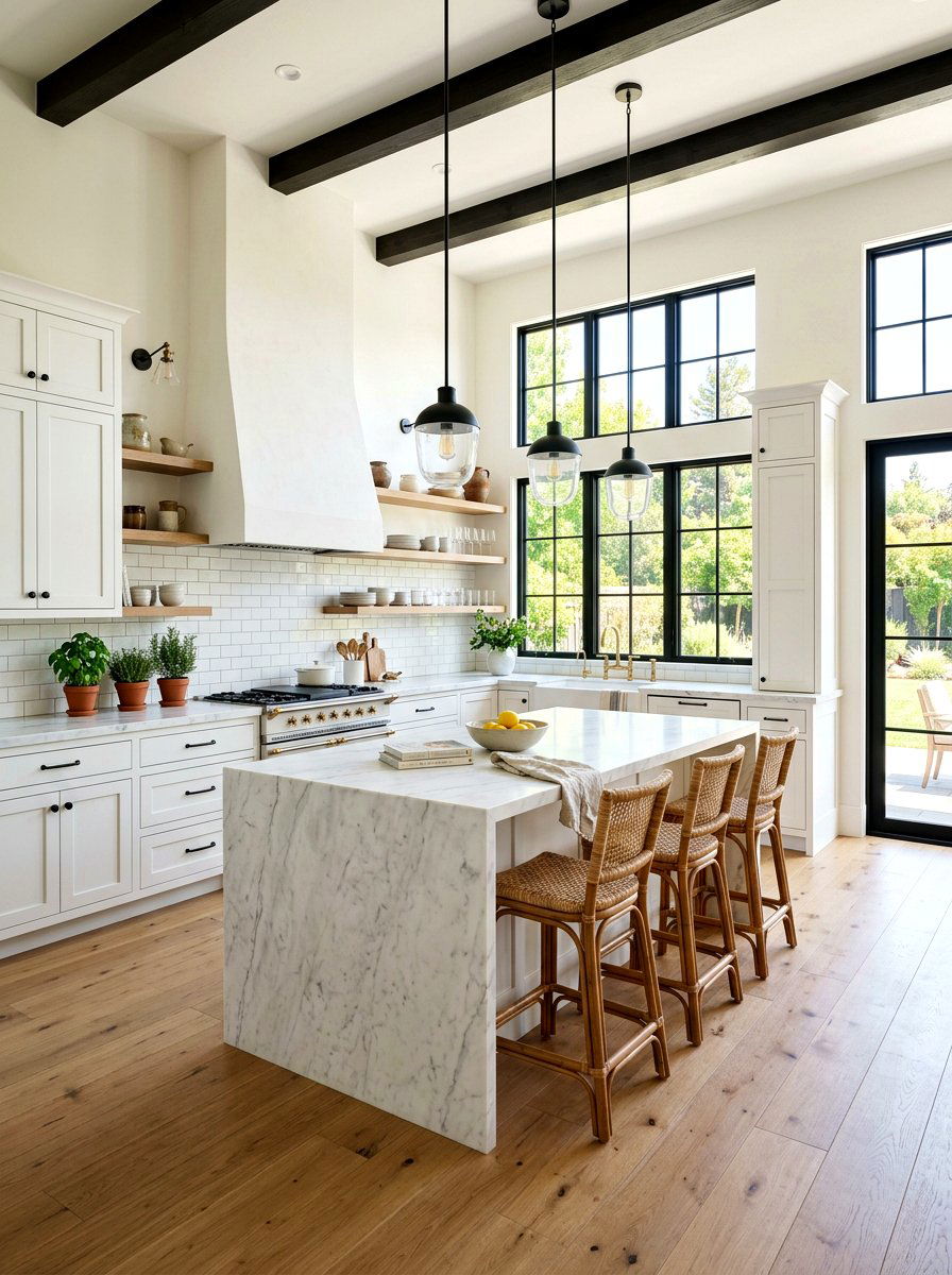 White Farmhouse Kitchen - 30 farmhouse kitchen ideas