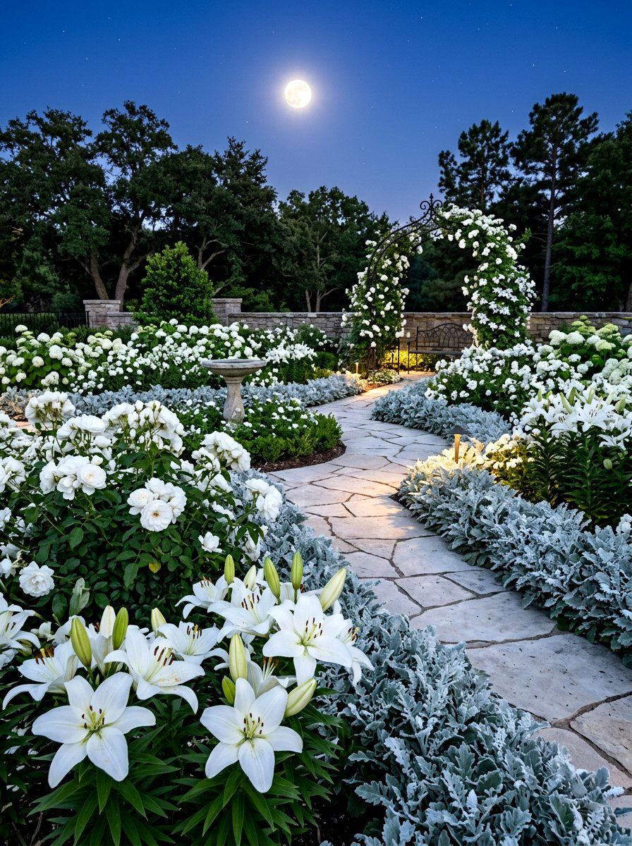White Flower Garden - 30 English garden ideas