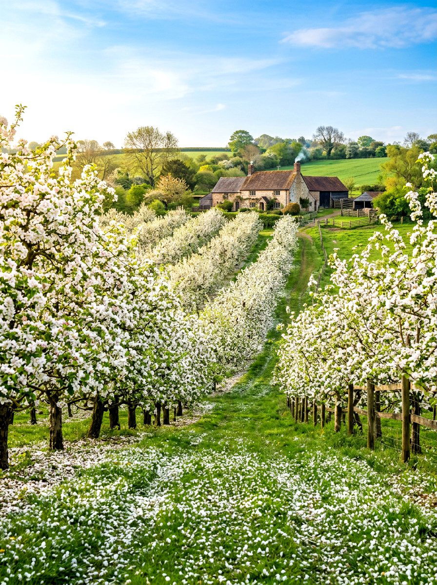 White Flowering Orchard - 30 white bloom garden ideas