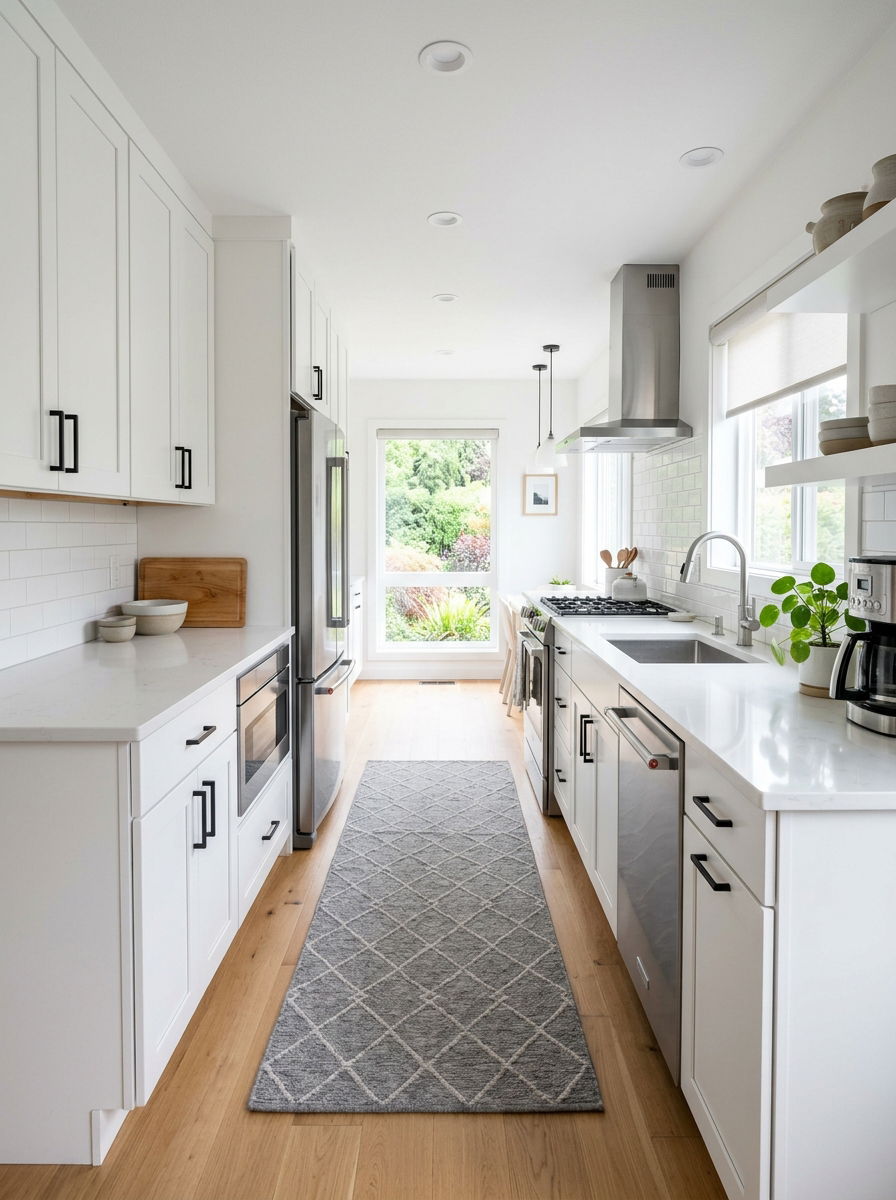 White Galley Small Kitchen - 30 small kitchen ideas