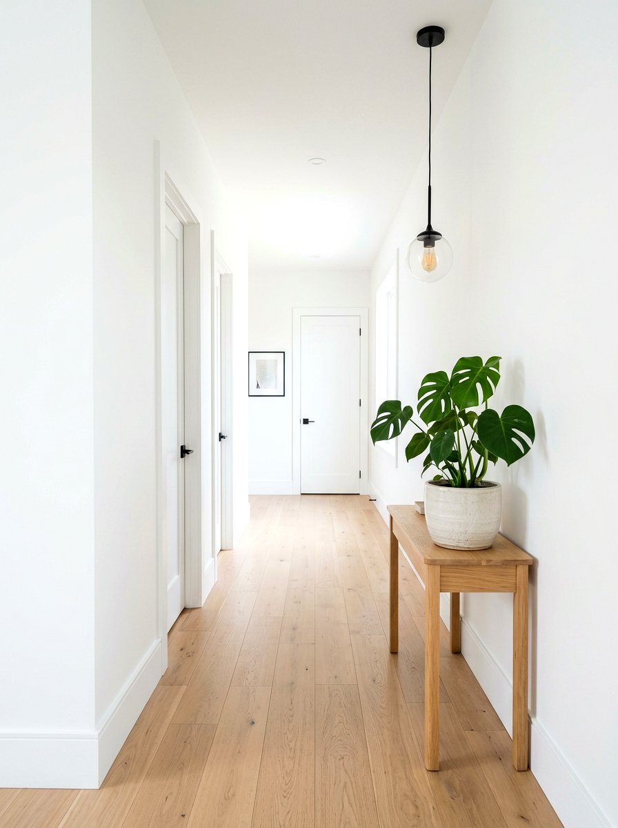 White Hallway Paint - 30 narrow hallway ideas