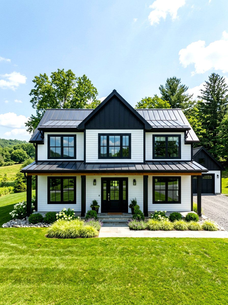 White House Black Trim - 30 house trim color ideas