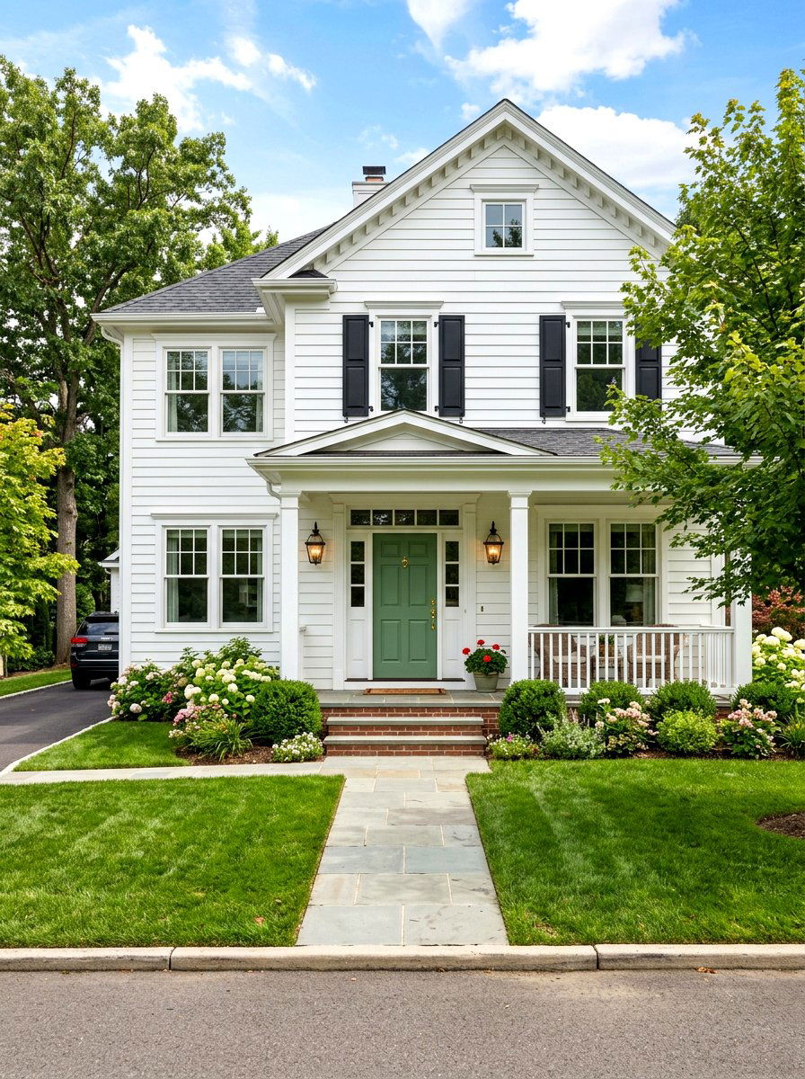 White House Green Door - 30 white house exterior ideas