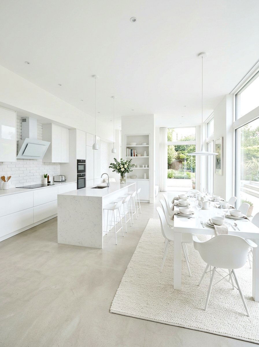 White Kitchen Dining Room - 30 kitchen dining combo ideas
