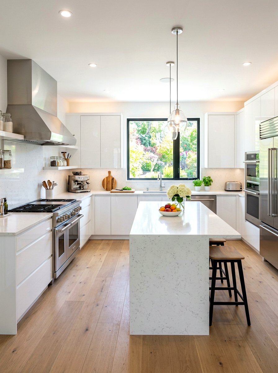White Kitchen Quartz Countertops - 30 white kitchen ideas