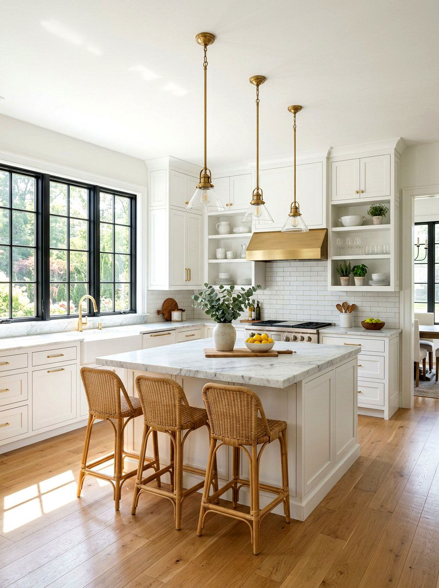 White Kitchen Wall - 30 kitchen wall color ideas