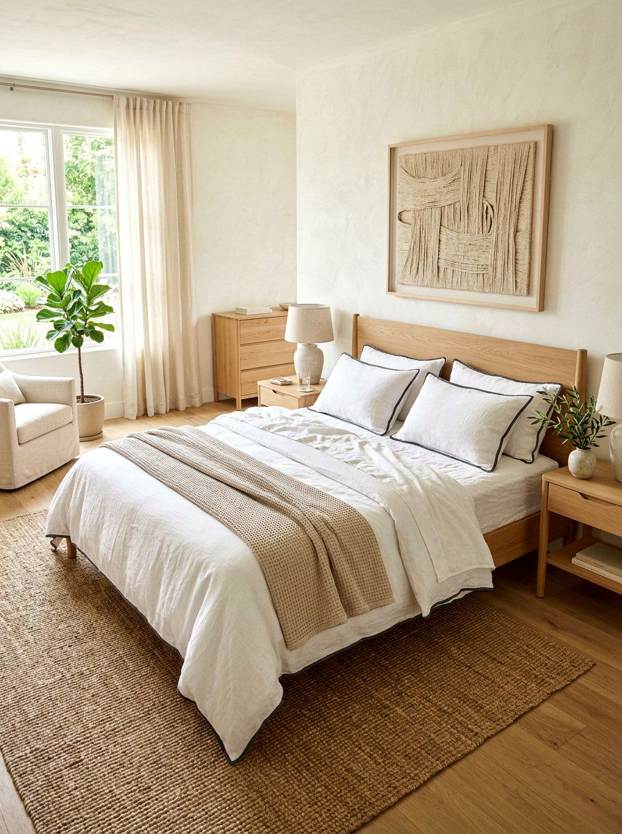 White Linen Piped Bedding - 30 piped bedding ideas