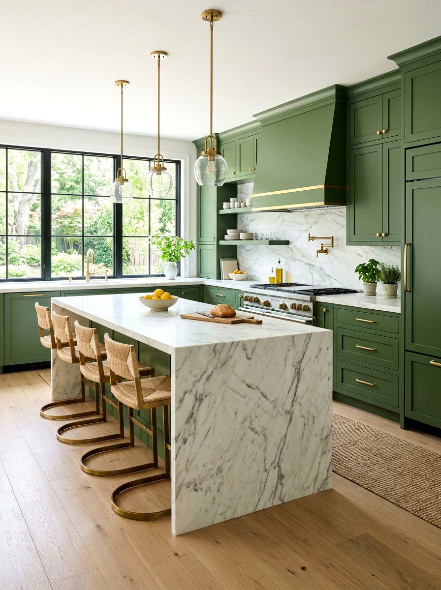 White Marble Matcha Kitchen - 30 matcha kitchen ideas