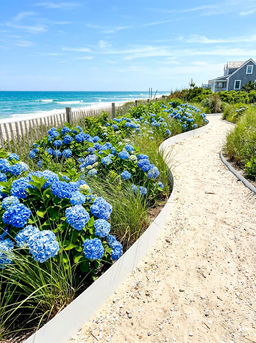 White Metal Landscape Edging - 30 metal landscape edging ideas
