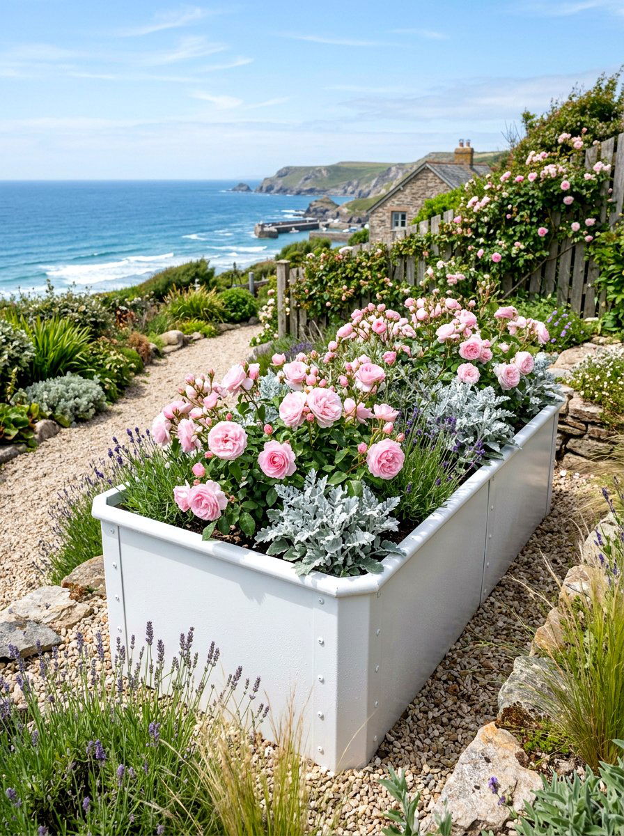 White Metal Raised Bed - 30 metal raised bed ideas