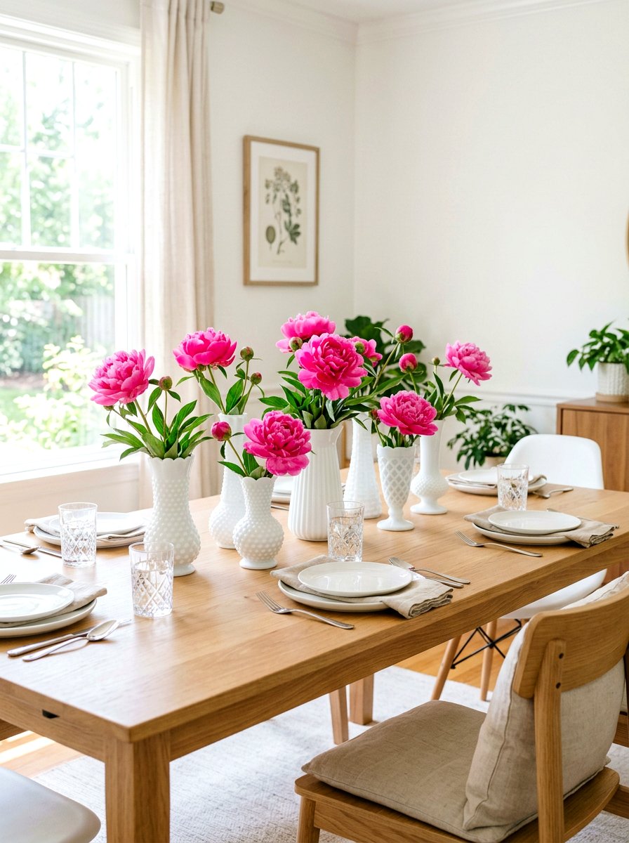 White Milk Glass - 30 thrifted home decor ideas