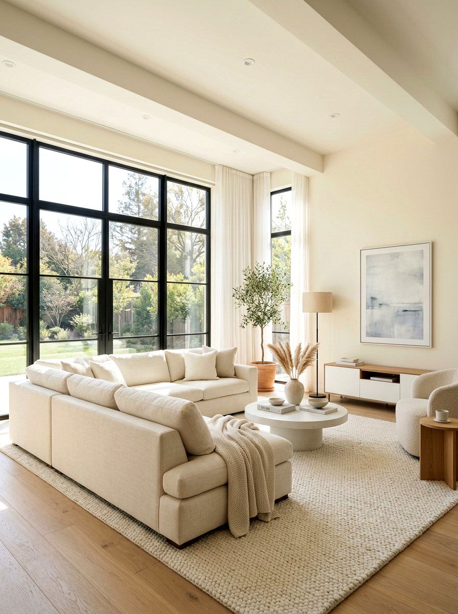 White Minimalist Living Room - 30 minimalist living room decor ideas