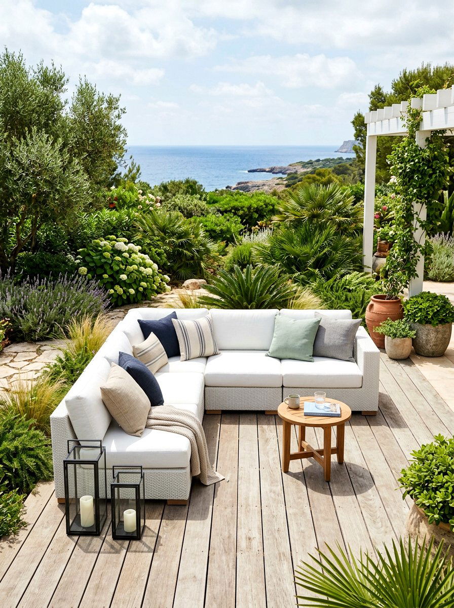 White Modular Patio Sofa - 30 cloud outdoor sofa ideas
