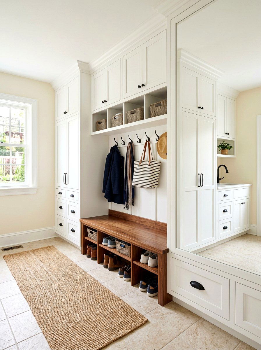 White Mudroom Cabinets - 30 mudroom ideas