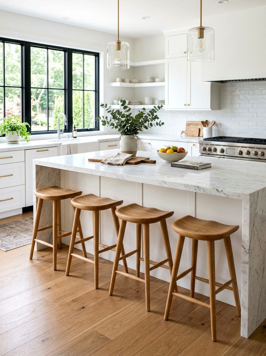 White Oak Bar Stools - 30 white oak decor ideas