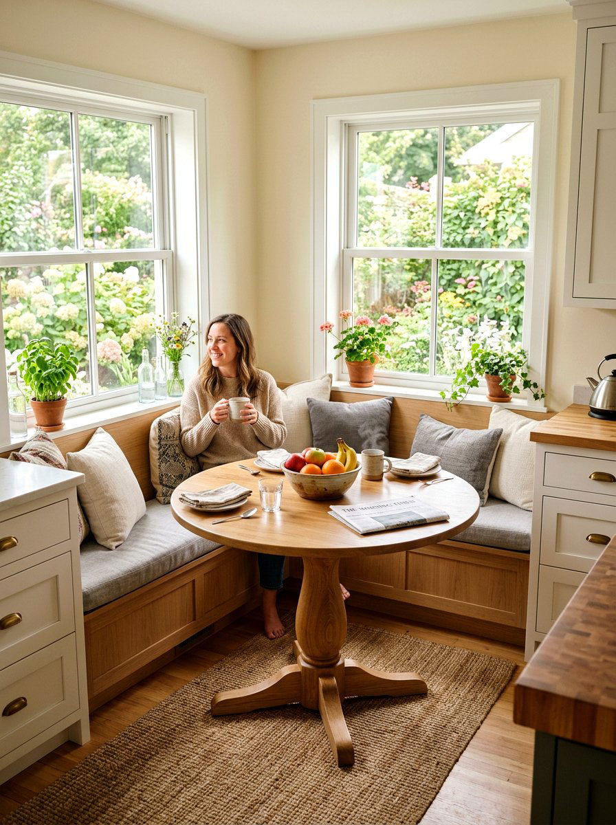 White Oak Breakfast Nook - 30 white oak decor ideas