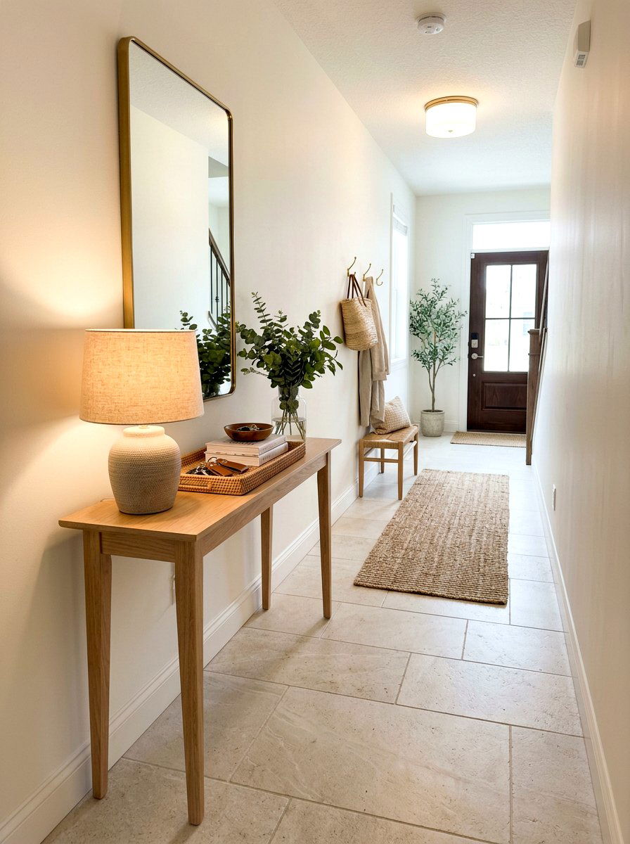 White Oak Console Table - 30 white oak decor ideas