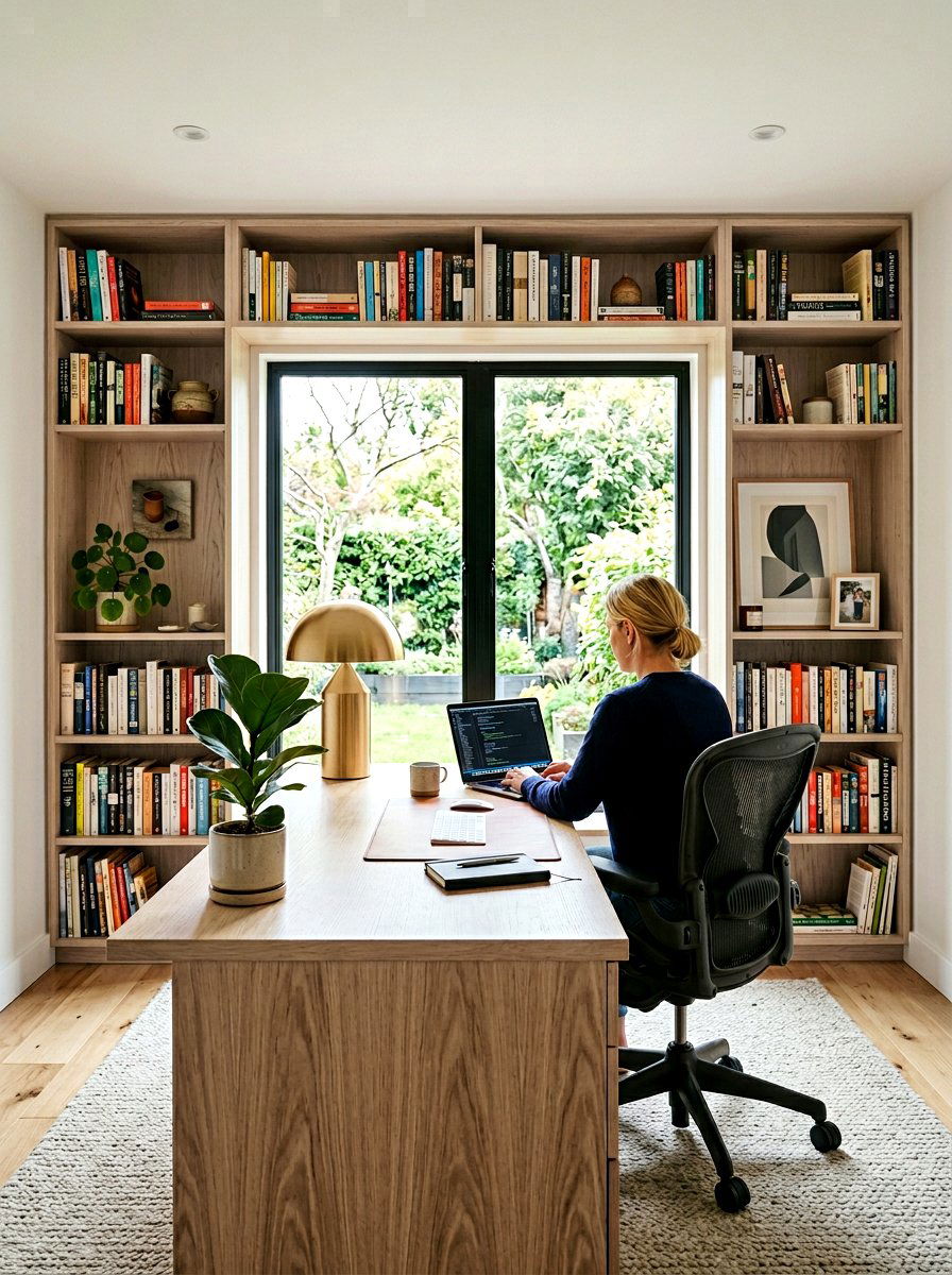 White Oak Home Office Desk - 30 white oak decor ideas