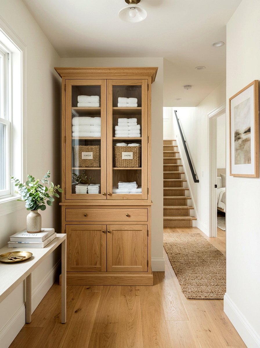 White Oak Linen Cabinet - 30 white oak decor ideas