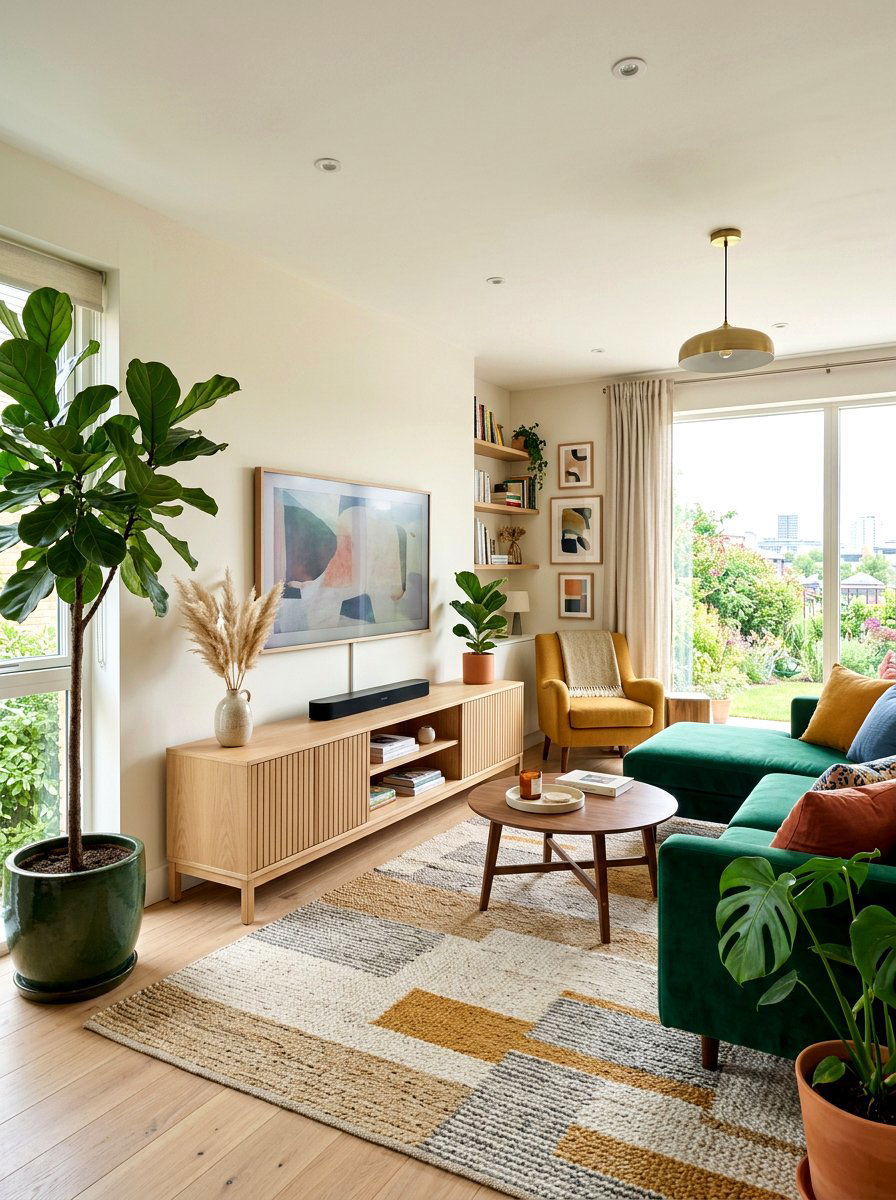 White Oak Media Console - 30 white oak decor ideas