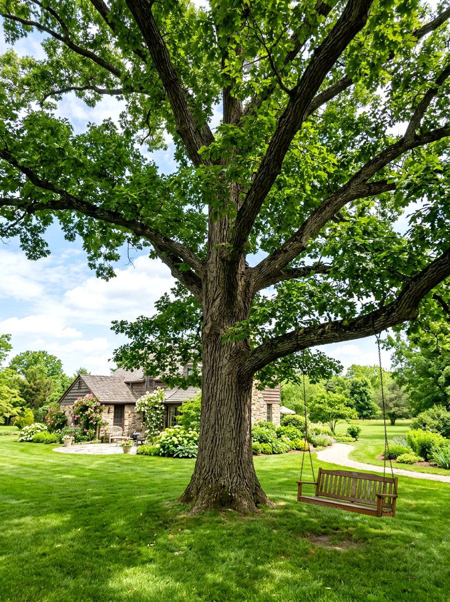 White Oak Tree - 30 backyard shade tree ideas