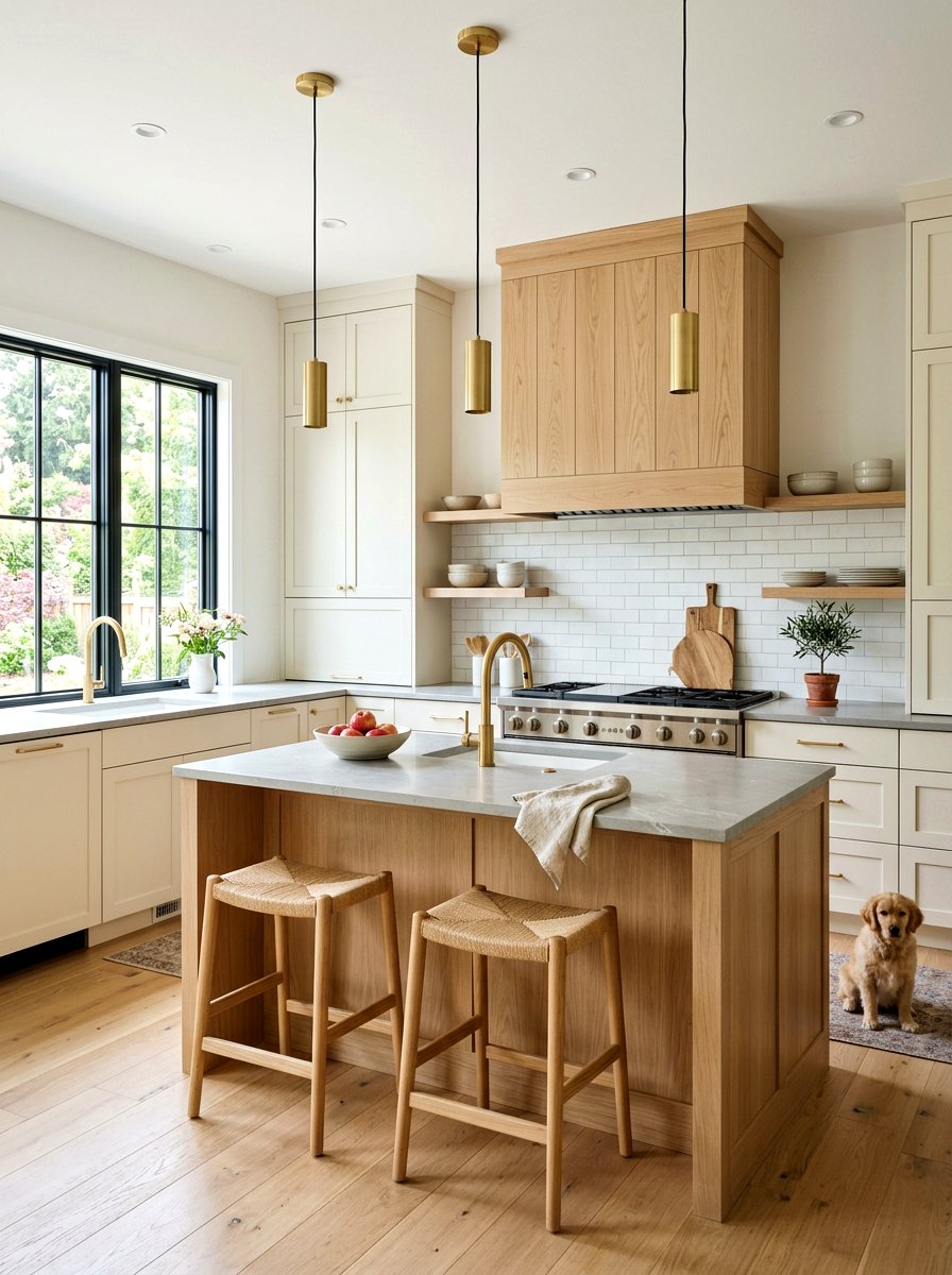 White Oak Vent Hood - 30 wood vent hood ideas