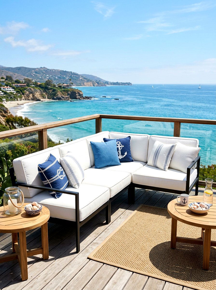 White Outdoor Cushions - 30 outdoor sectional ideas