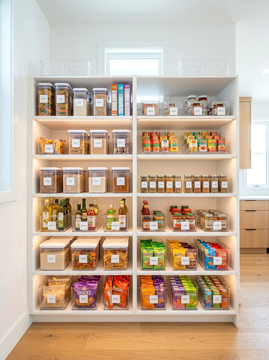 White Pantry Shelves - 30 pantry shelving ideas