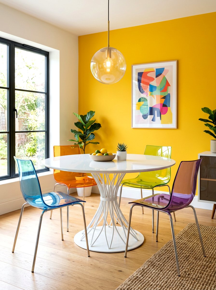 White Pedestal Table - 30 breakfast room ideas
