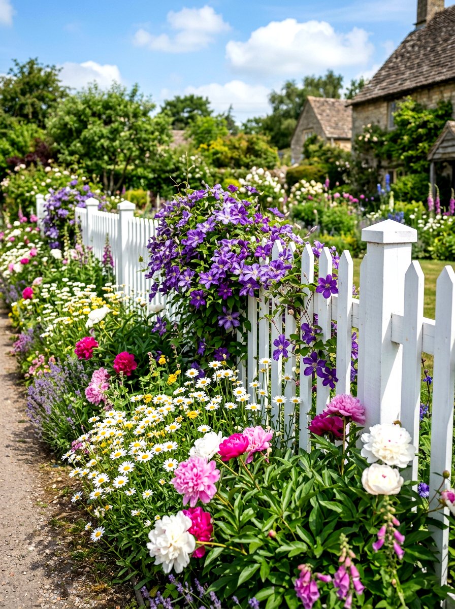 White Picket Fence - 30 cottage backyard ideas