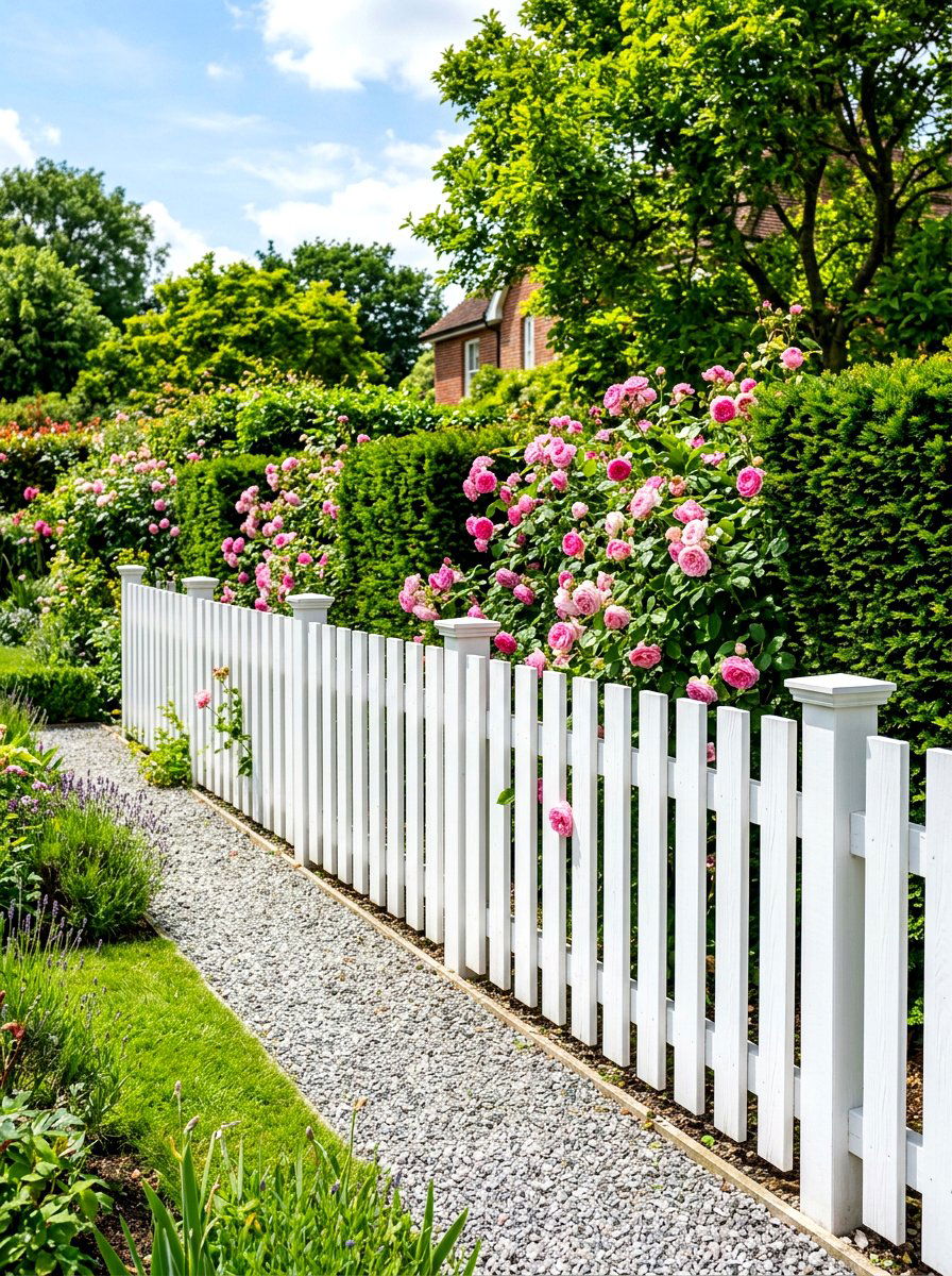 White Picket Fence - 30 modern cottage garden ideas