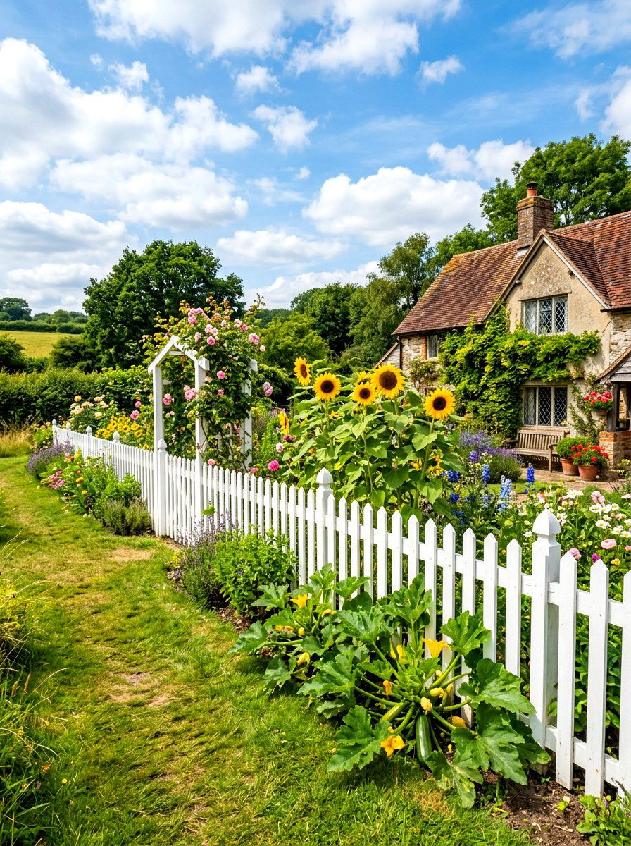 White Picket Fence - 30 potager garden ideas
