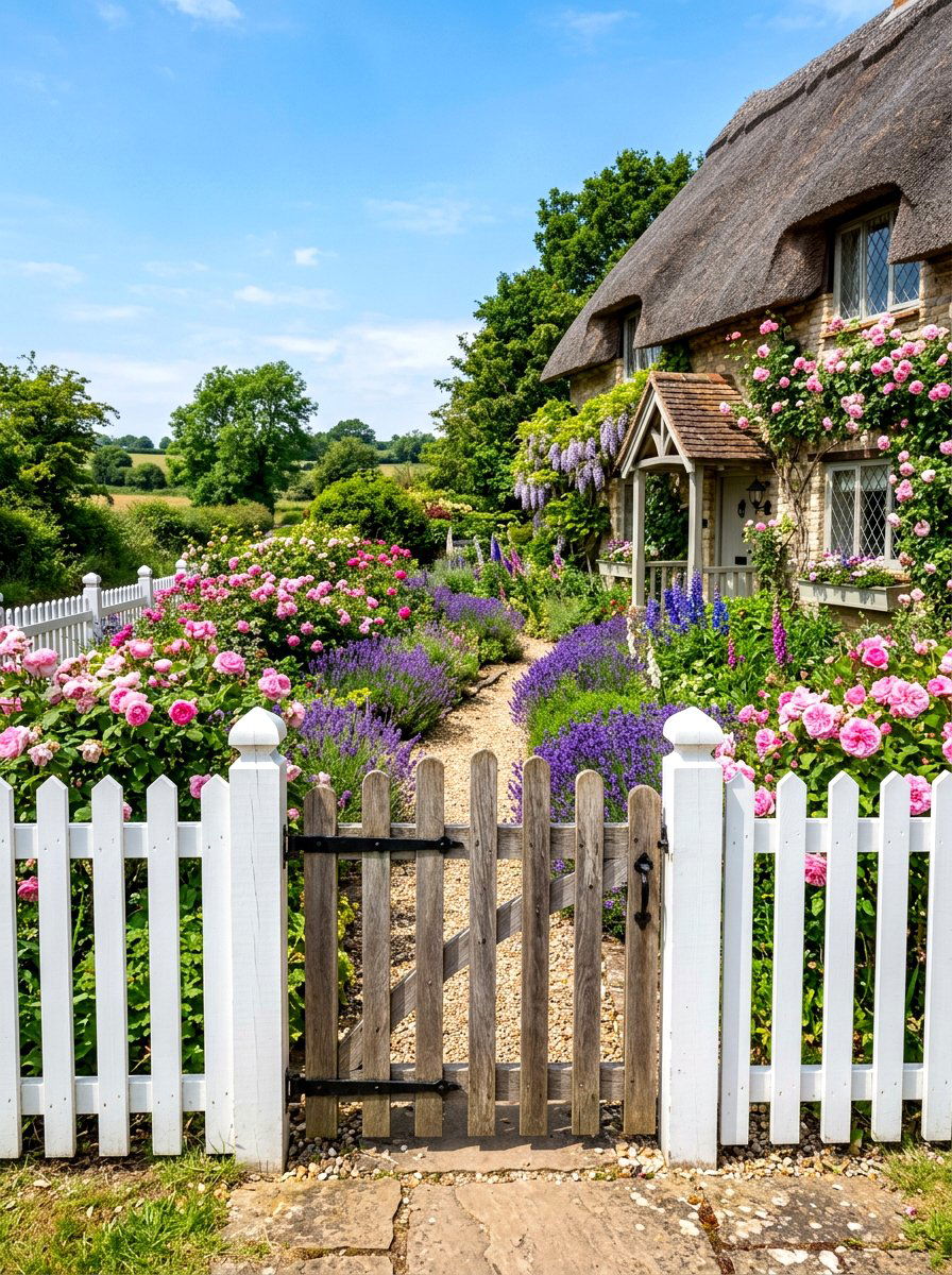 White Picket Fence - 30 cottage home decor ideas
