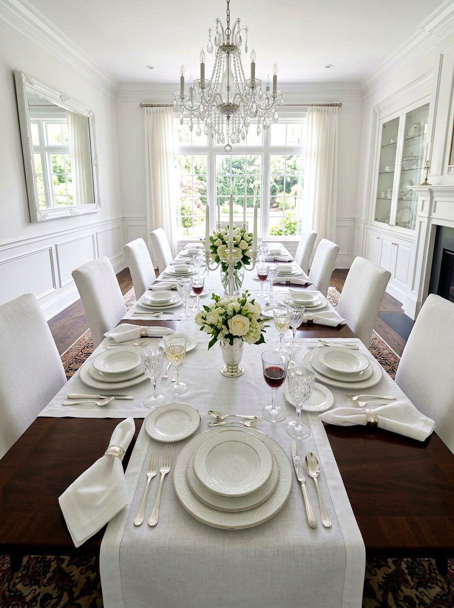 White Porcelain - 30 formal table setting ideas