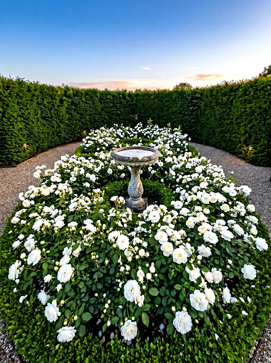White Rose Garden - 30 rose garden ideas