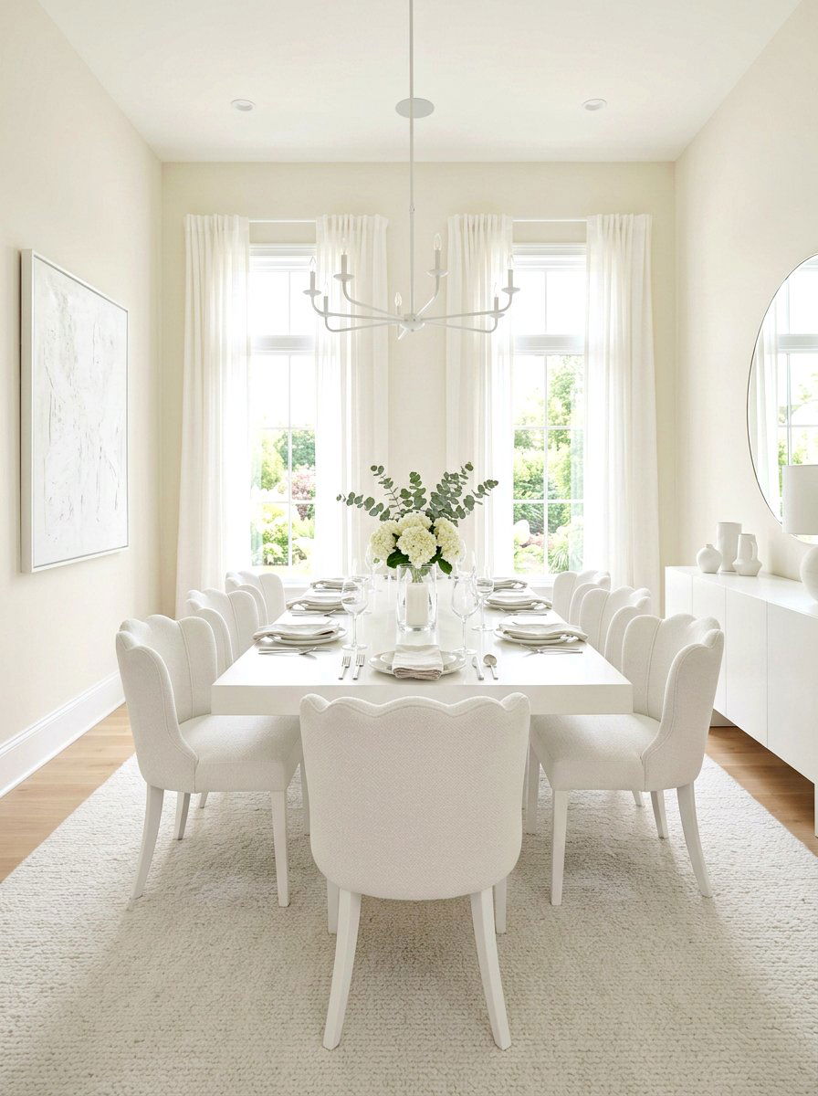 White Scalloped Dining Chair - 30 scalloped dining chairs ideas