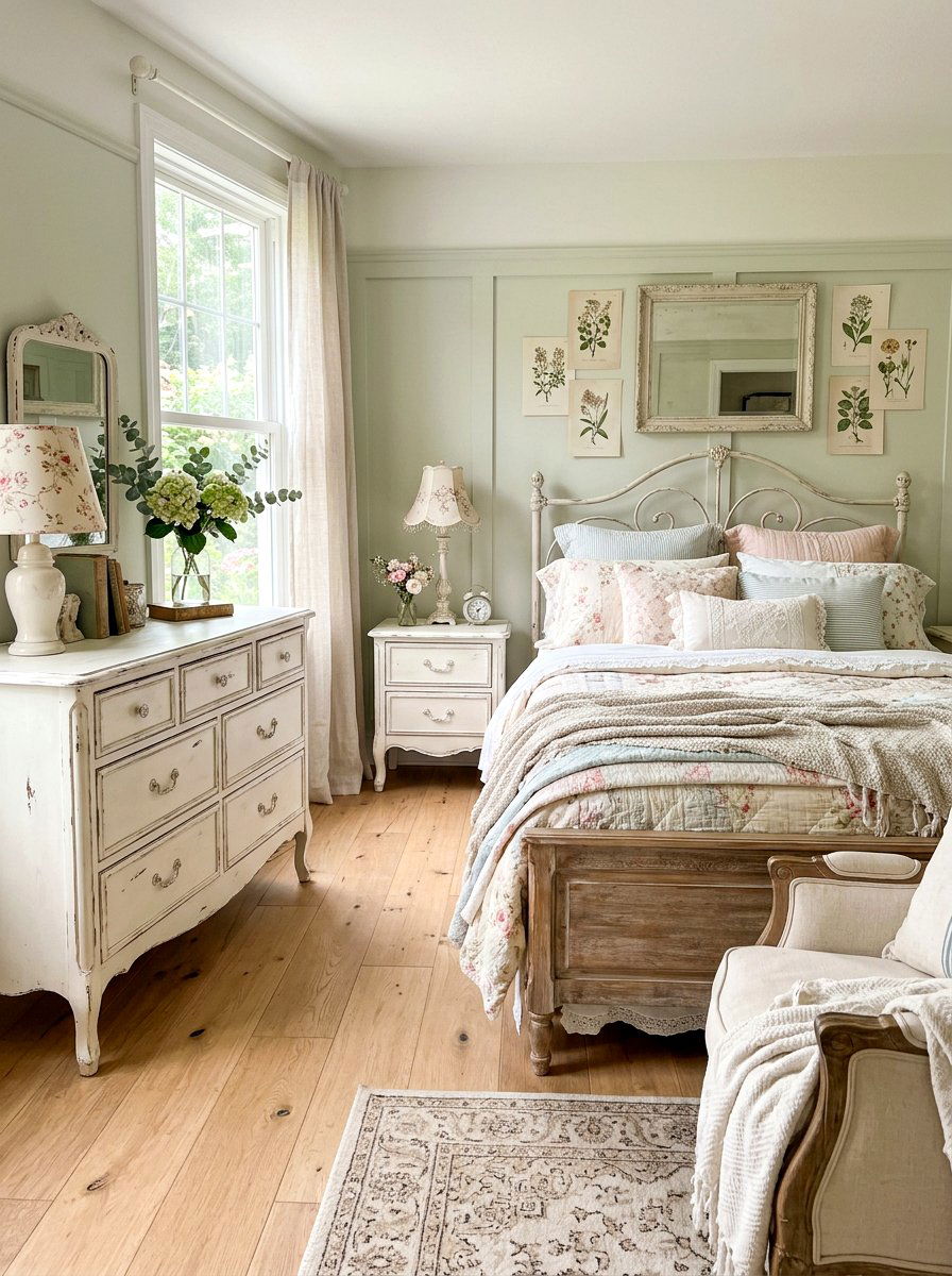White Shabby Chic Furniture - 30 grandmother bedroom ideas