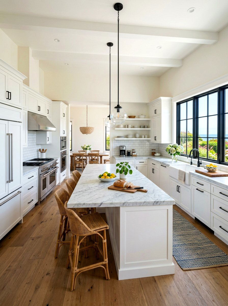 White Shaker Cabinetry - 30 Nancy Meyers kitchen ideas