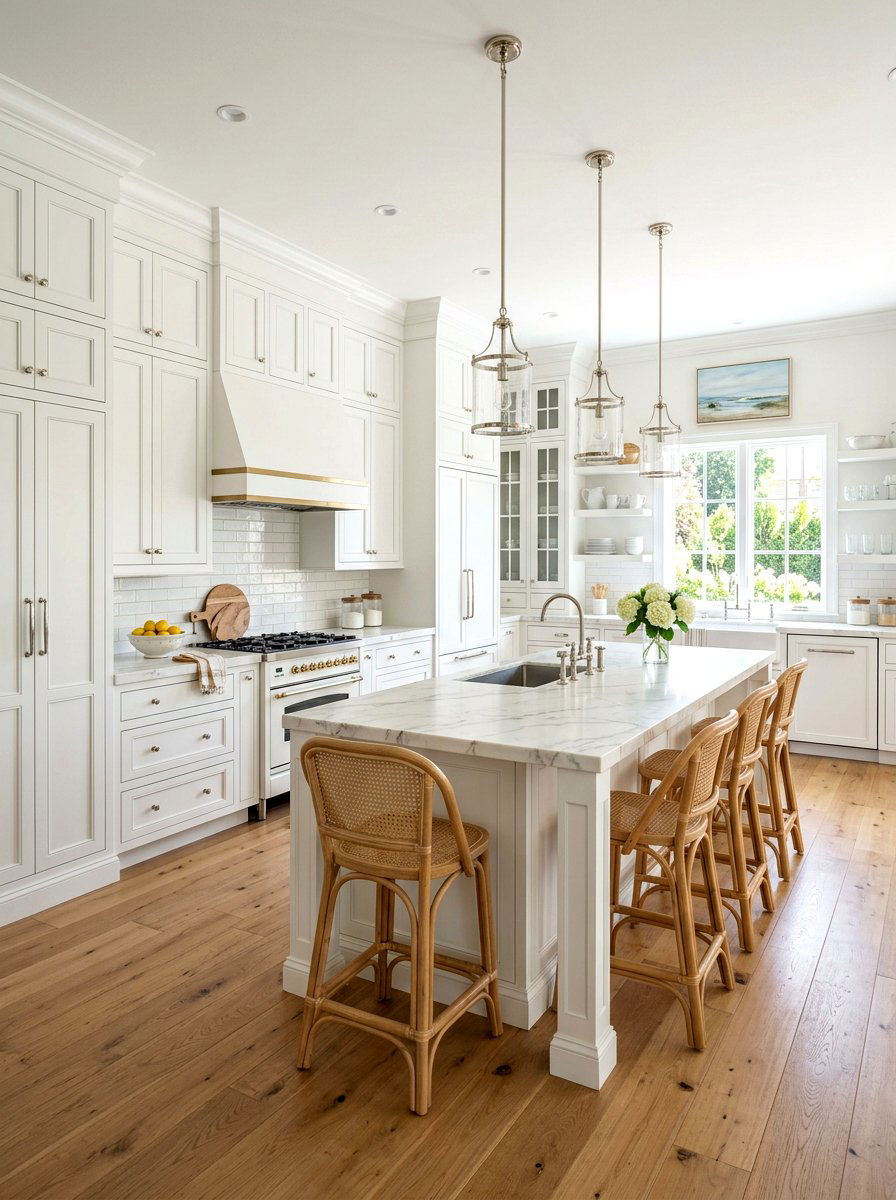 White Shaker Cabinets - 30 Hamptons kitchen ideas