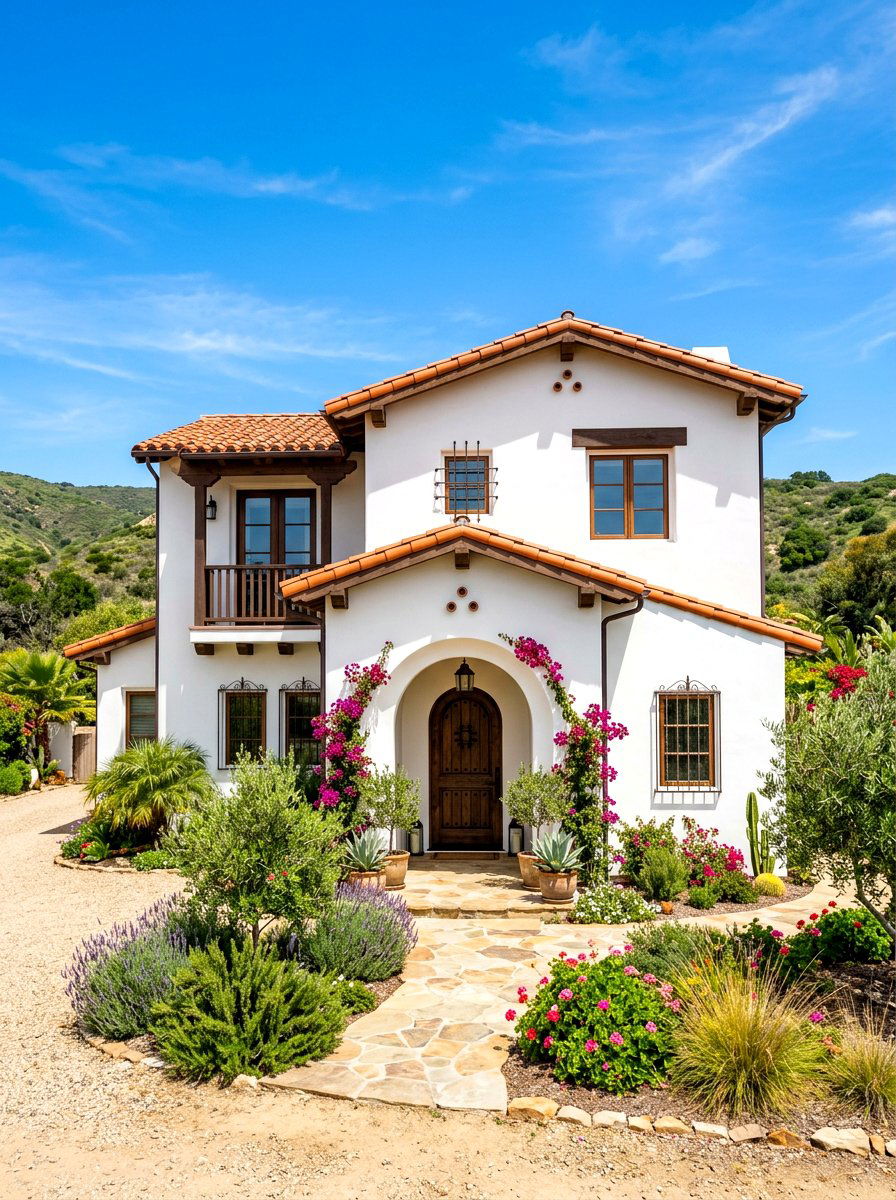 White Stucco - 30 home exterior ideas