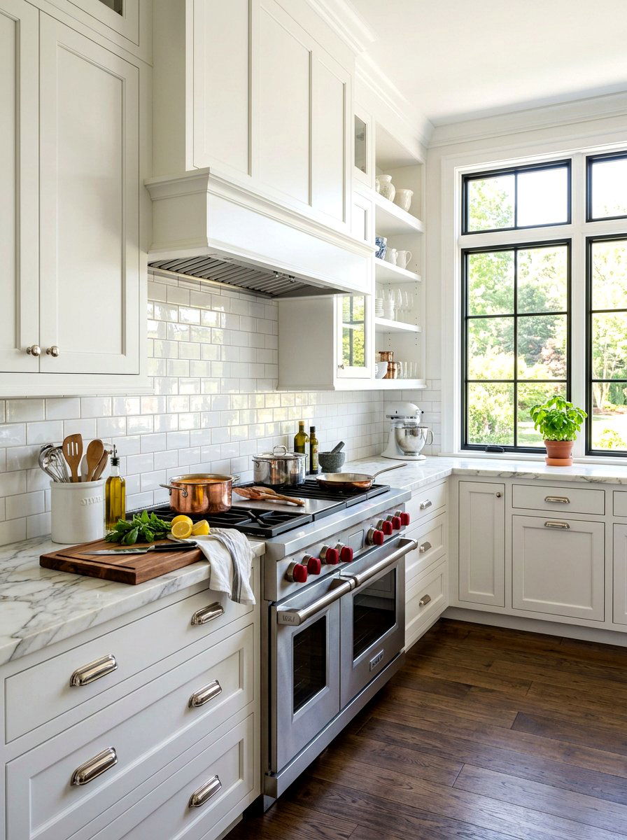 White Subway Tile - 30 Nancy Meyers kitchen ideas