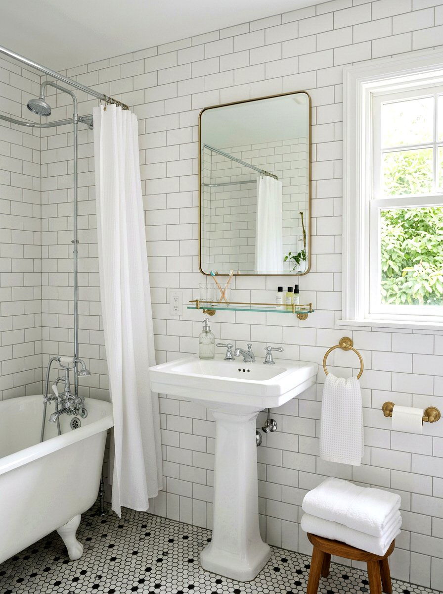 White Subway Tile Bathroom - 30 white bathroom ideas