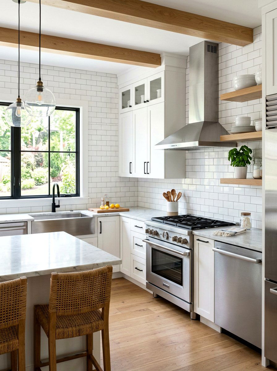 White Subway Tile Kitchen Backsplash - 30 subway tile kitchen ideas