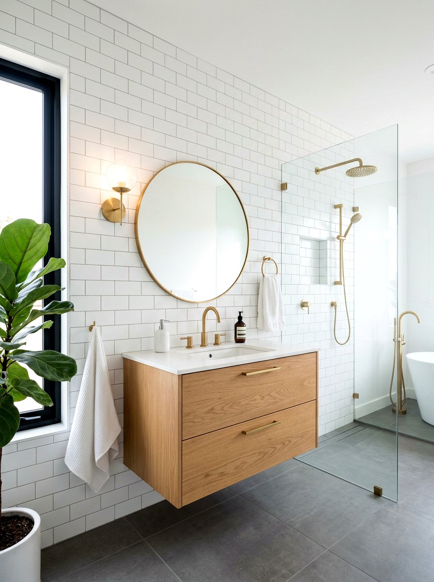 30 Light Grout Bathroom Ideas for Bright, Timeless Tile Looks