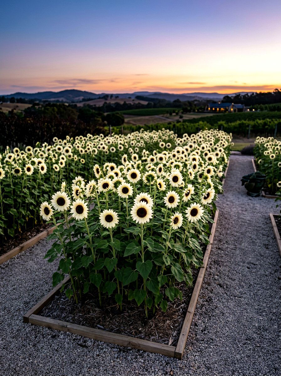 White Sunflower Patch - 30 sunflower patch ideas
