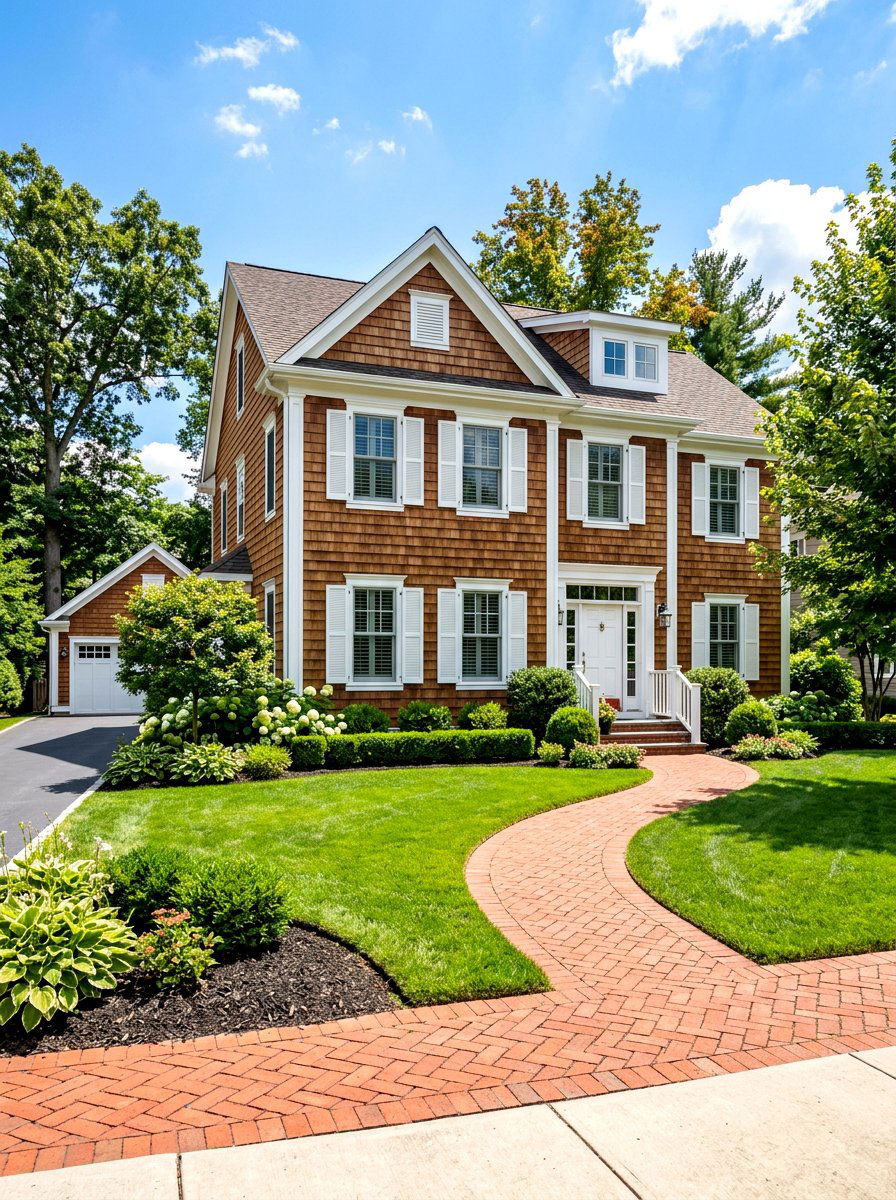 White Trim Cedar Exterior - 30 cedar siding exterior ideas