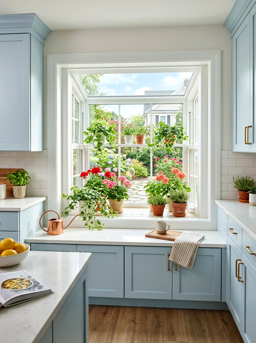 White Vinyl Garden Window - 30 greenhouse window kitchen ideas
