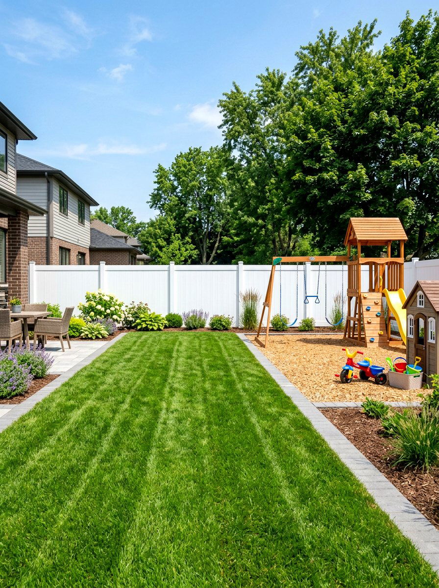 White Vinyl Privacy Fence - 30 courtyard privacy wall ideas