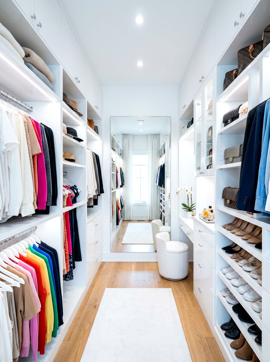 White Walk In Closet - 30 walk in closet ideas