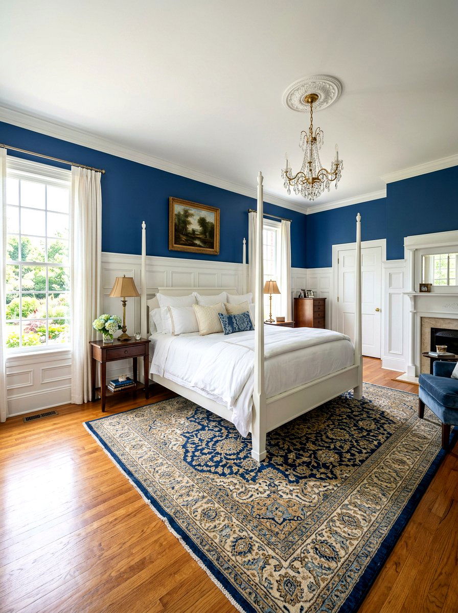 White Wall Wainscoting - 30 Hamptons bedroom ideas